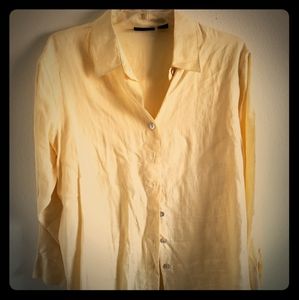 Yellow Linen Blouse